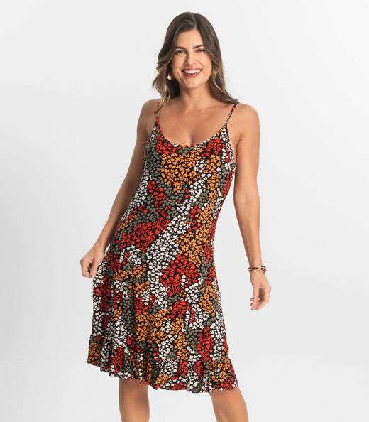 Image_Vestido Feminino Estampado Select Laranja