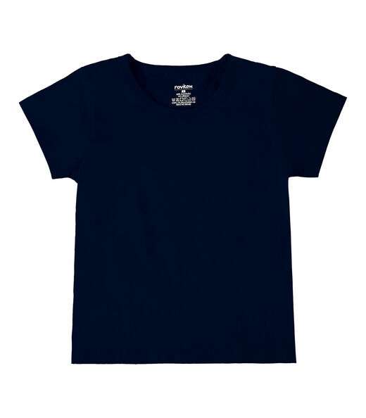 Camiseta Infantil Masculina Básica Rovitex Kids Azul