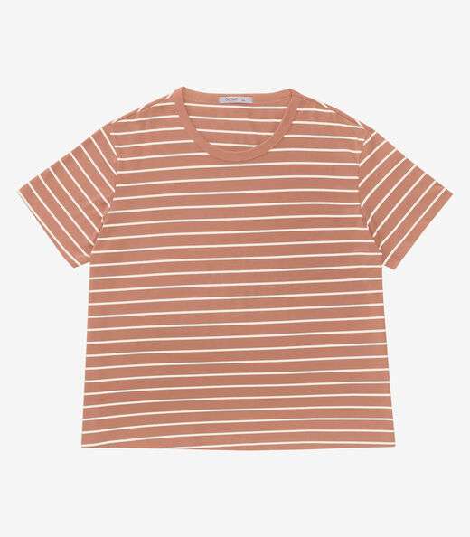 Blusa Feminina Plus Size Gola Redonda Secret Glam Marrom