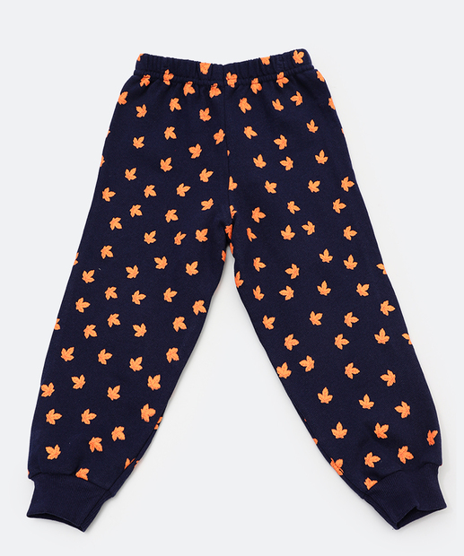 Conjunto Infantil Moletinho Raposa MR Tam 1 a 3 Marrom