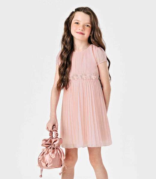 Image_Vestido Chiffon Plissado Trick Nick Rosa