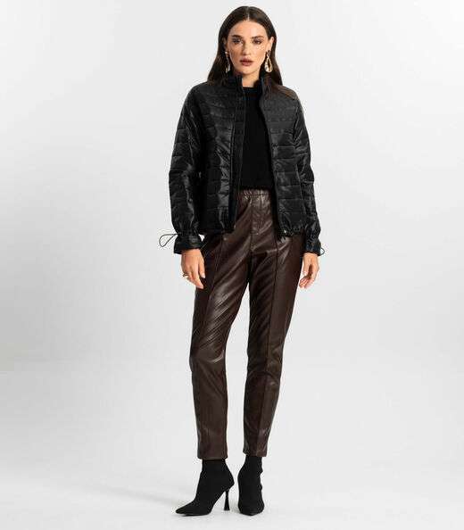 Jaqueta Feminina Microfibra Endless Preto