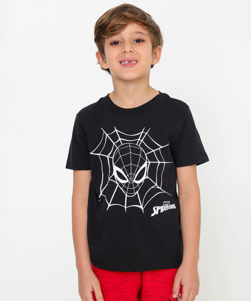 Image_Camiseta Infantil Homem Aranha Marvel Tam 4 a 10 Preto