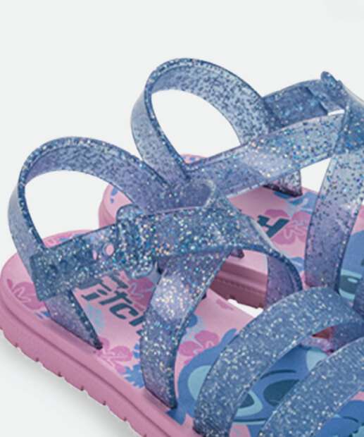 Sandália Infantil Stitch Glitter Disney