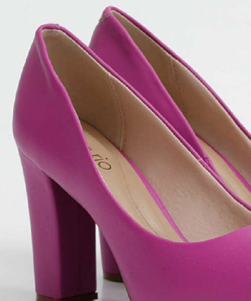 Peep Toe Feminino Meia Pata Salto Grosso Beira Rio 
