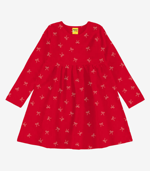 Image_Vestido Manga Longa Infantil Rovi Kids Vermelho
