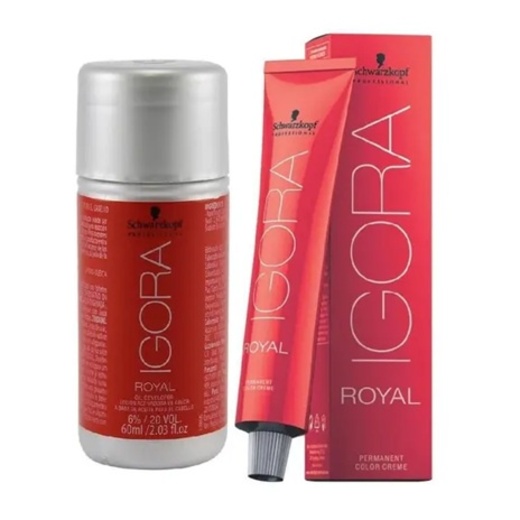 Image_Kit Ox 6% 20V E Coloração Schwarzkopf Igora Royal 7/00 Louro Médio Natural Extra