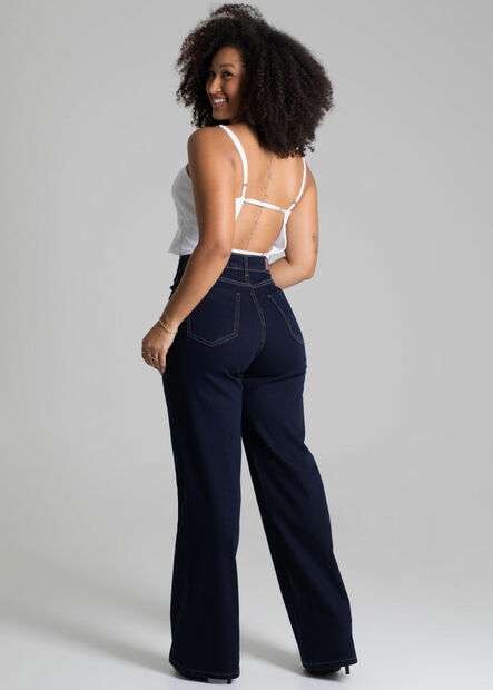 Calça Jeans Sawary Wide Leg - 278264