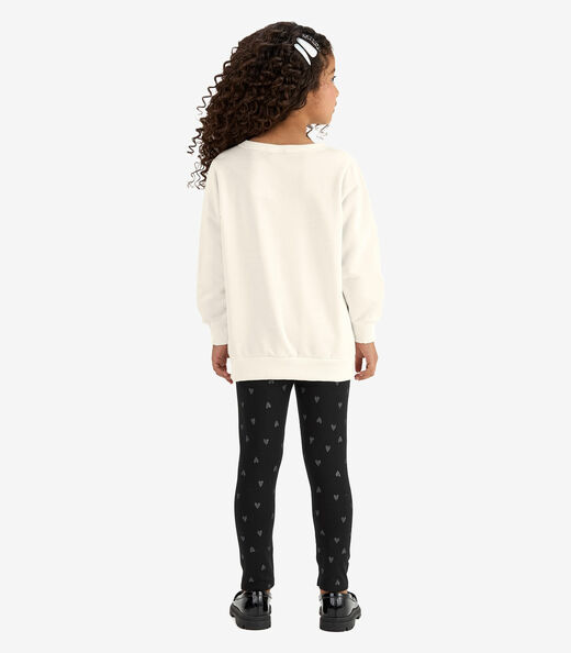 Conjunto Blusão com Legging Molecotton Rovi Kids Bege