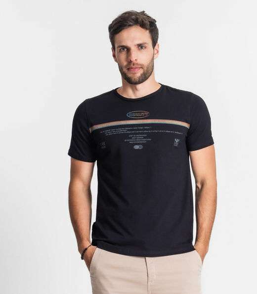 Camiseta Masculina Diametro Preto