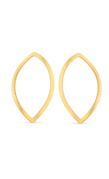 Image_Brinco Semijoia Orgânico  Vazado Texturizado Banhado a ouro 18k