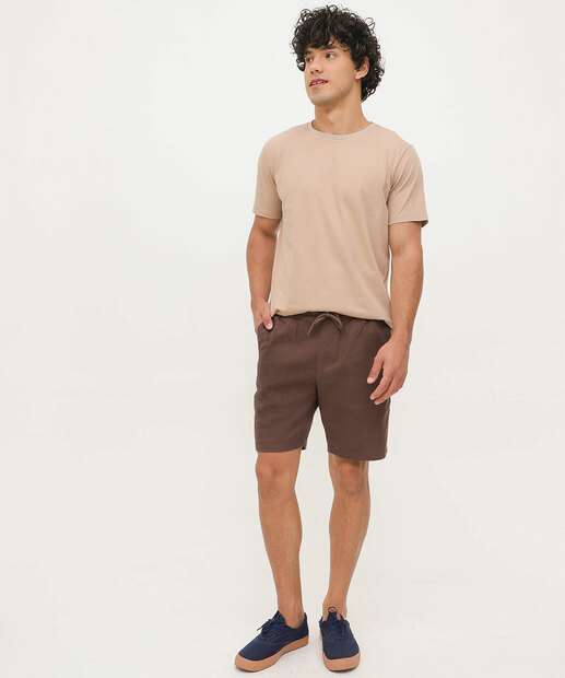 Image_Bermuda Masculina Sarja Marisa Marrom