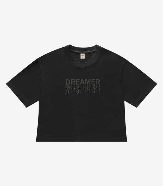 T- Shirt Feminina Meia Malha Rovitex Preto