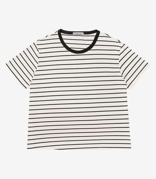 Blusa Feminina Plus Size Gola Redonda Secret Glam Bege