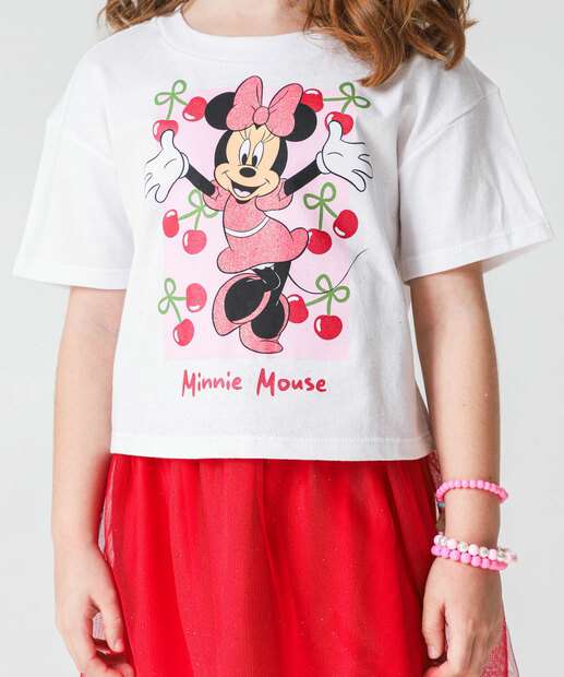 Conjunto Infantil Tule Minnie Disney Tam 4 a 10