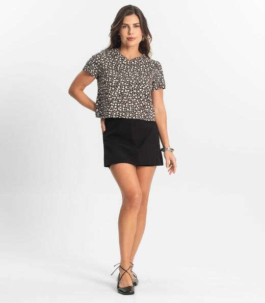 Blusa Feminina Estampada Select Preto