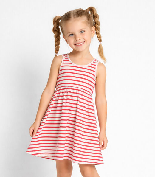 Image_Vestido Infantil Com Cintura Franzida Select Vermelho