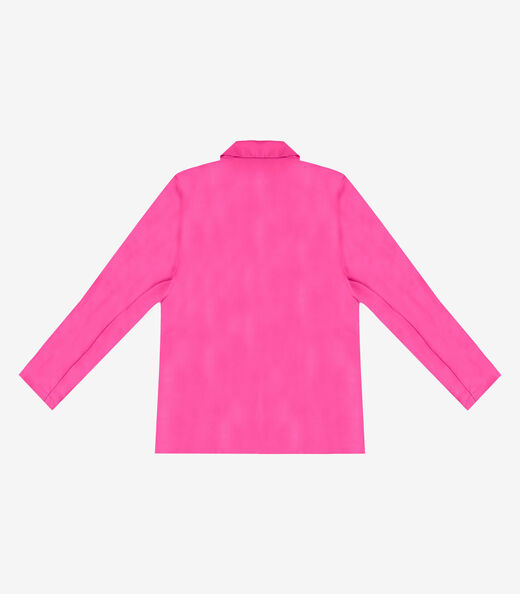 Blazer Alongado Feminino Em Alfaiataria Aishty Rosa