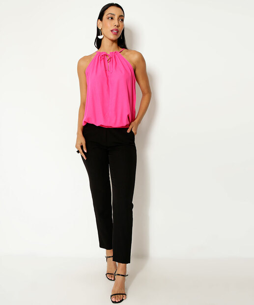 Blusa Regata Feminina Halter Neck Marisa 