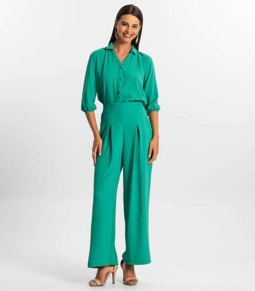 Camisa 3/4 Feminina Rovitex Verde