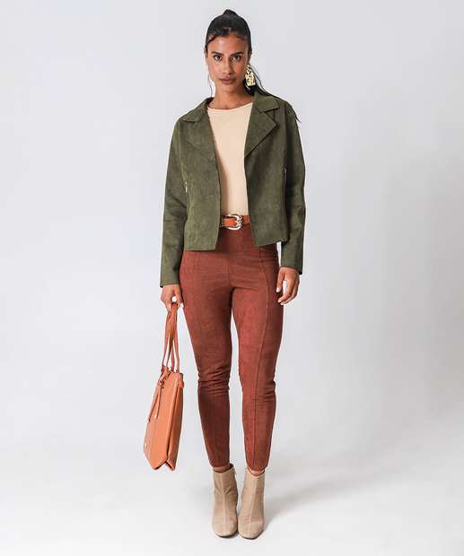 Blusa Feminina Cotton Manga Longa Marisa Bege