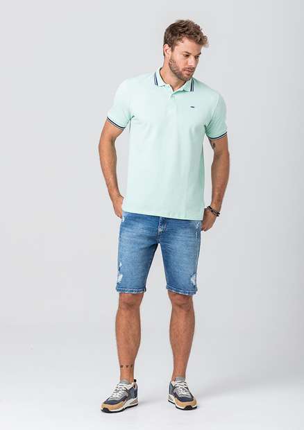 Camiseta Polo Rock e Soda Masculina