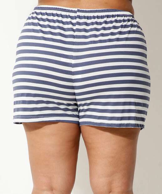 Pijama Plus Size Feminino Estampado Manga Curta Marisa