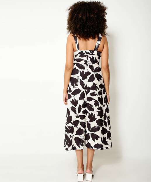 Vestido Feminino Midi Alças Largas Marisa