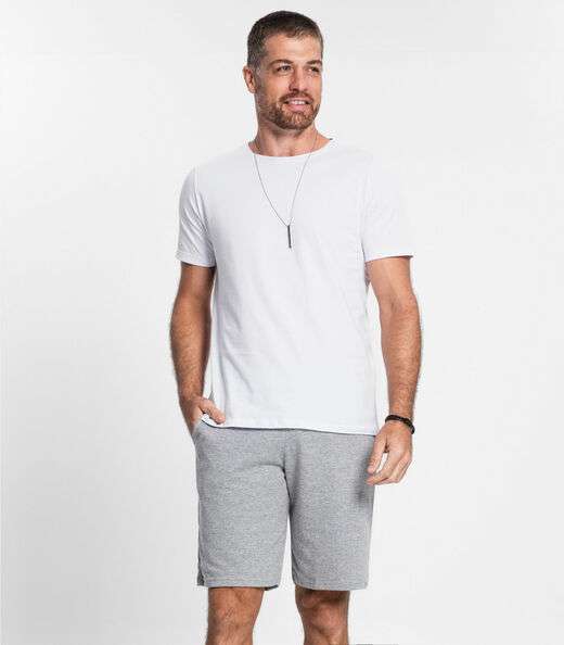 Kit 3 Bermudas De Moletom Masculina Select Mescla