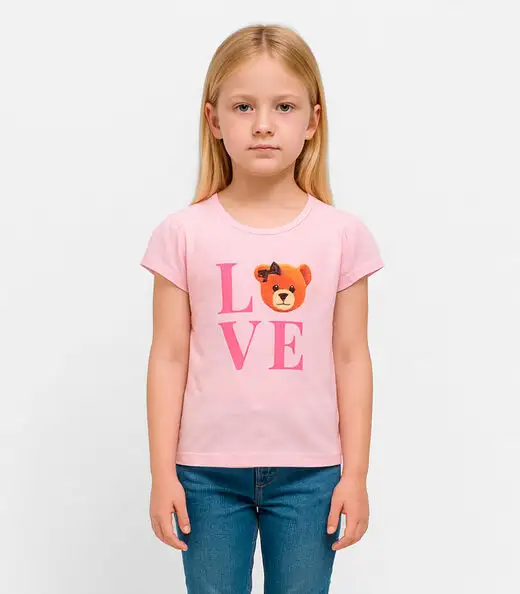 Image_Blusa Infantil Feminina em Cotton Leve Trick Nick Rosa