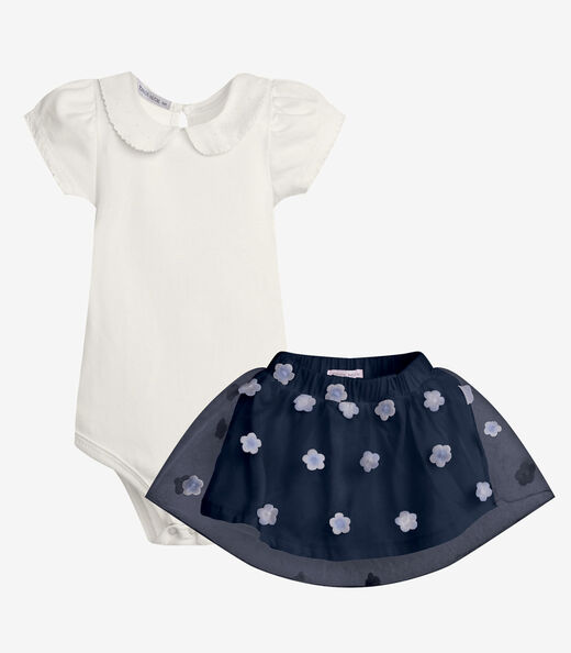 Image_Conjunto Feminino Body Com Saia Trick Nick Bege