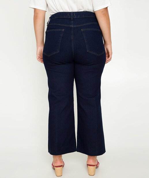 Calça Plus Size Feminina Reta Bolsos Marisa  