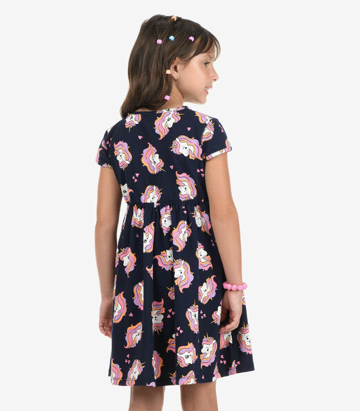 Vestido Cotton Rovi Kids Azul