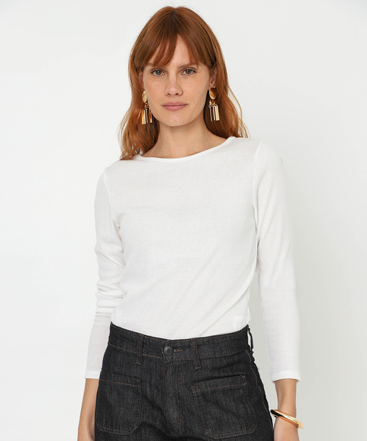 Image_Blusa Feminina Canelada Manga Longa Marisa Off White