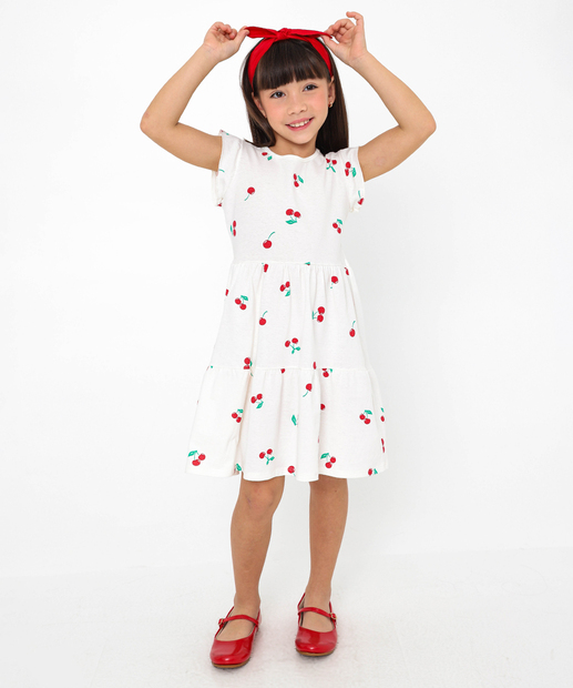 Image_Vestido Infantil Três Marias Cerejas Marisa Tam 4 a 10 Off White