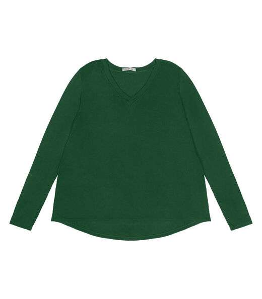 Blusa Manga Longa Visco Tricot Secret Glam Verde