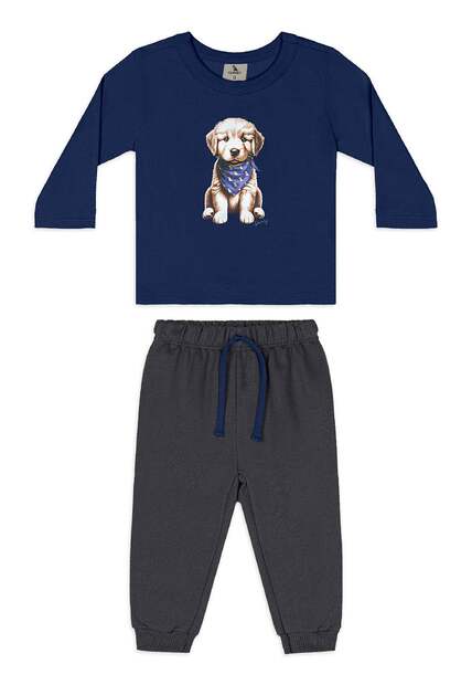 Image_Conjunto Bebê Camiseta Golden Calça Quimby