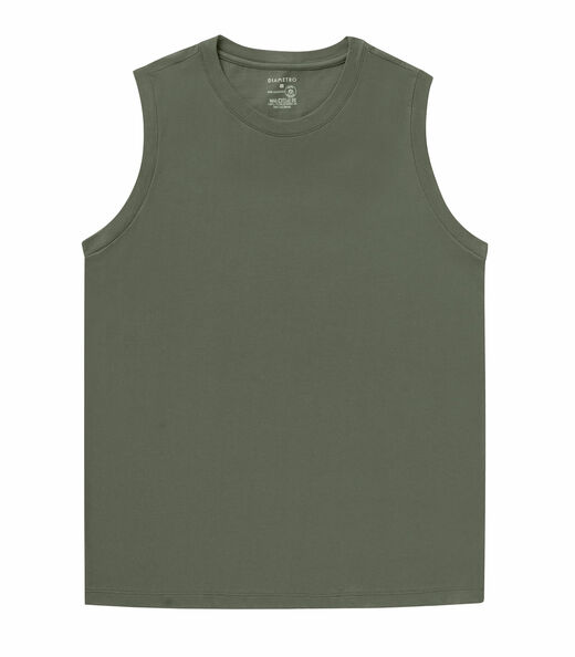 Regata Masculina Básico Meia Malha Diametro Verde