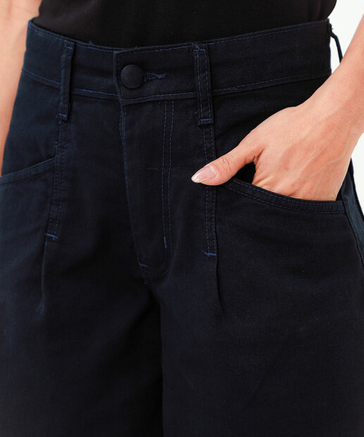 Bermuda Jorts Feminina Sarja Bolsos Zune Jeans Azul