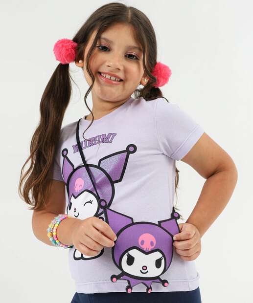 Image_Blusa Infantil Kuromi Bolsinha Tam 4 a 10 Lilás