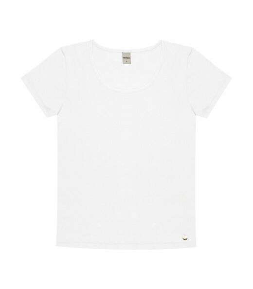 Blusa Feminina Viscotorcion Básica Rovitex Branco