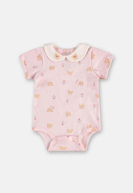 Conjunto Body Short Bebê Menina Up Baby