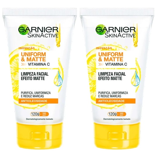 Image_Kit com 2 Unidades de Limpeza Facial Garnier Uniform e Matte 120g