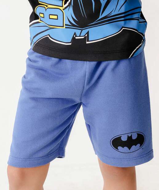 Conjunto Infantil Batman Liga Da Justiça Tam 4 a 10
