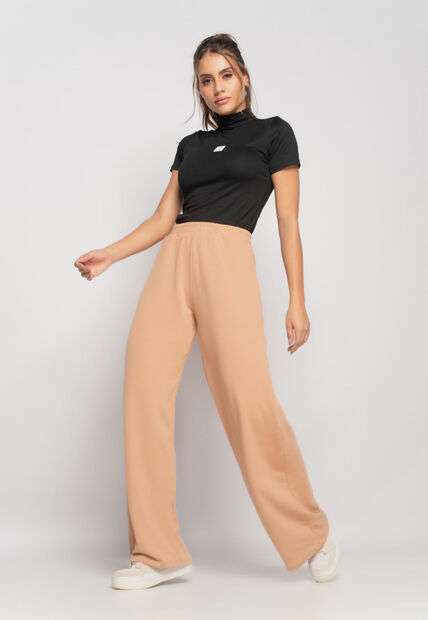 Blusa Esportiva Gola Alta Manga Curta Malha Preto Salvatore