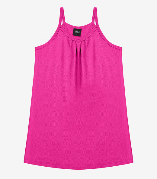 Vestido Infantil com Alças Select Rosa