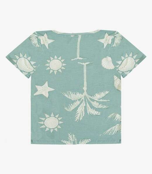 Blusa Feminina em Malha Visco Infinita Cor Verde