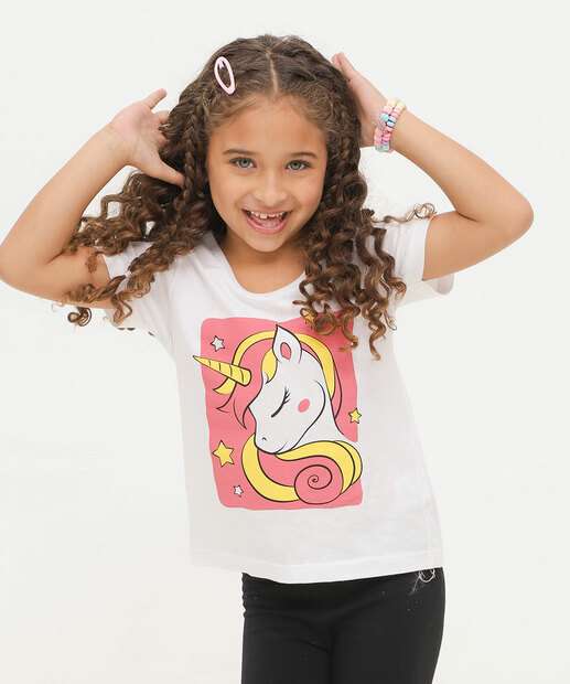 Image_Blusa Infantil Estampa Unicórnio Marisa Tam 4 a 10