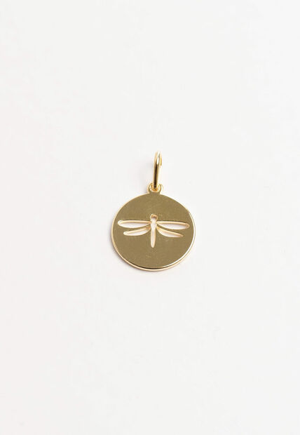 Image_Pingente Medalha Libélula Vazada Folheado a Ouro 18K Dourado Salvatore