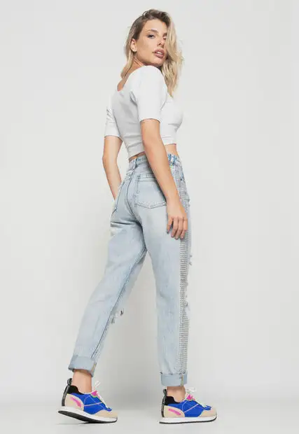 Cropped  Princesa Decote Coração Malha Canelada Branco Salvatore Fashion